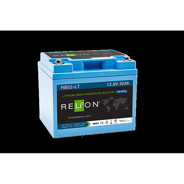 RELiON 12.8V 52Ah LT 4SC LiFePO4 Battery REL-RB52-LT